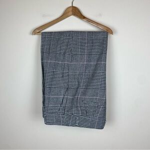 J.Crew High Rise Barrel Tapered Pants Glen Plaid Italian Wool Trouser